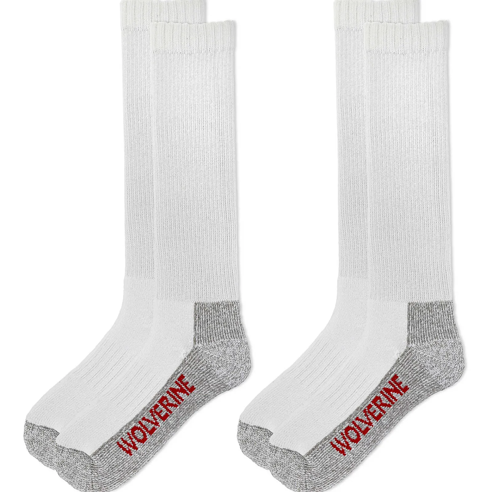 Socks|Socks<Wolverine 2-PK Steel-Toe Cotton Over-the-Calf Sock White