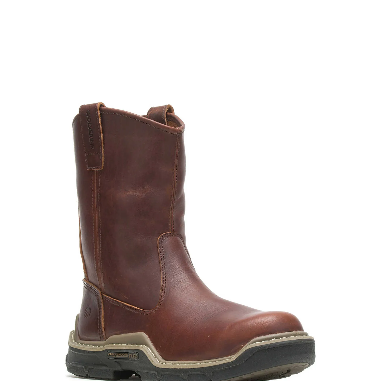 Work Boots|DuraShocks<Wolverine Raider DuraShocks® CarbonMAX® Wellington Peanut