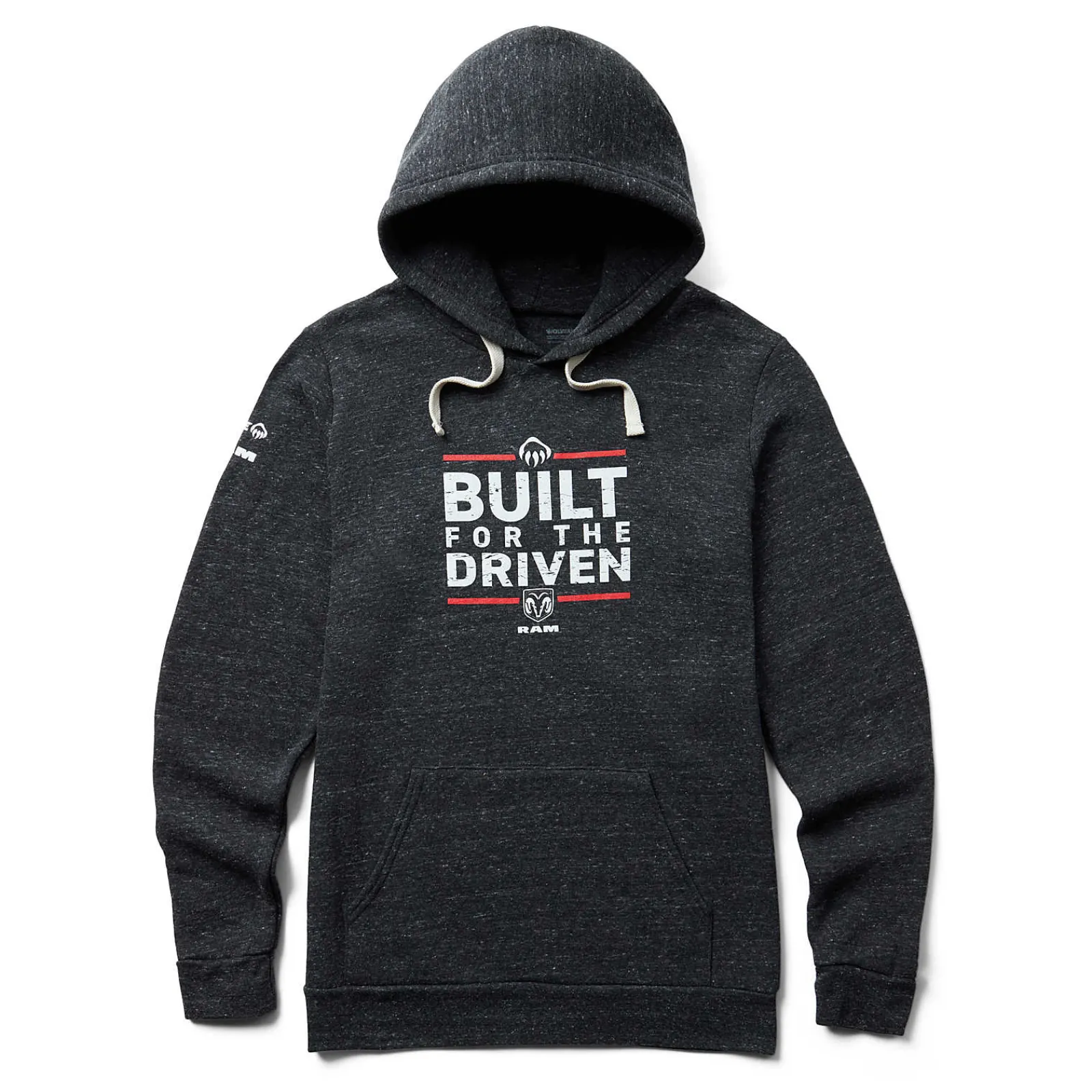 Hoodies & Pullovers|Clothing<Wolverine Ram Trucks Collection - Built For The Driven Hoody Black Heather