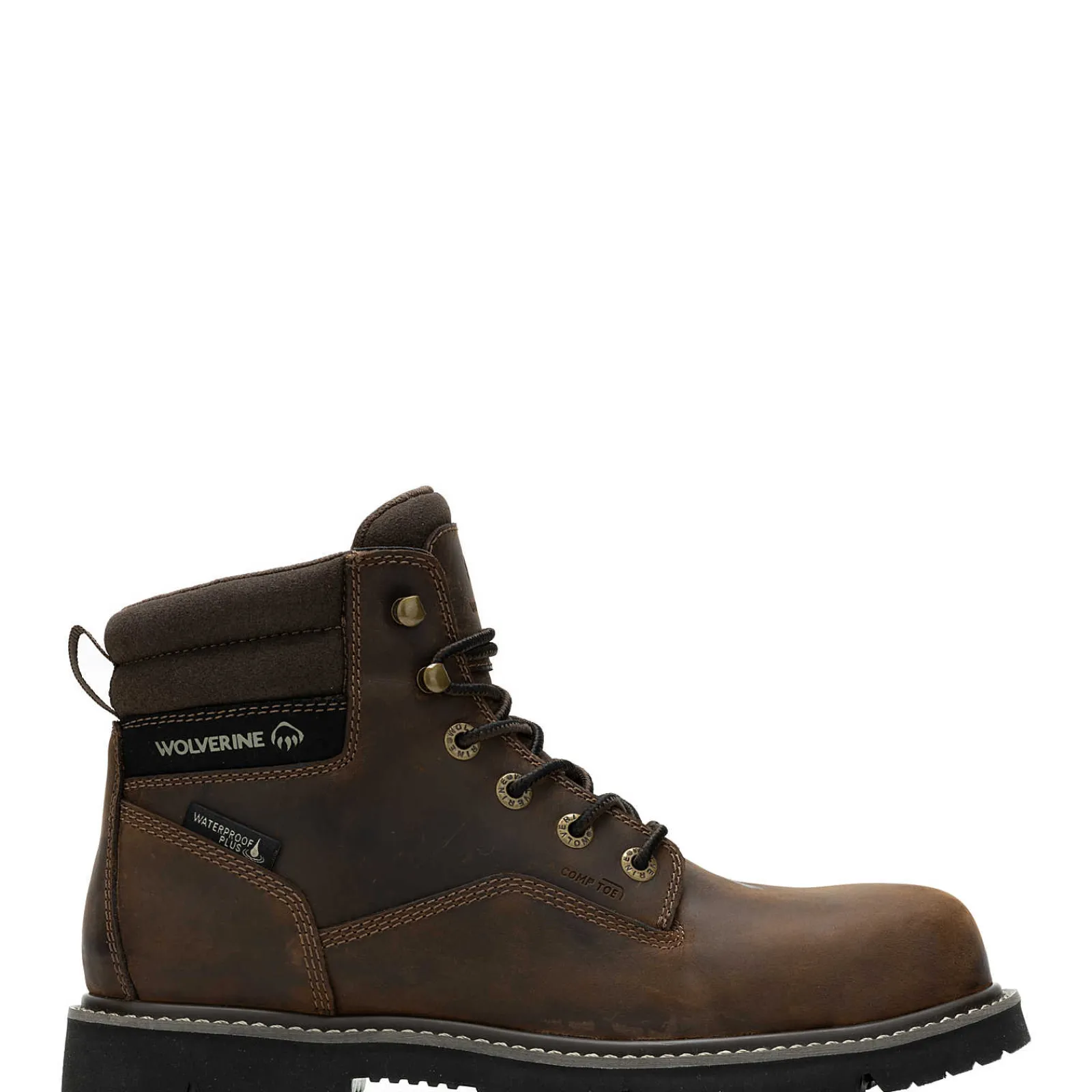 Waterproof|Safety Toe<Wolverine Revival 6" Composite-Toe Work Boot Dark Brown