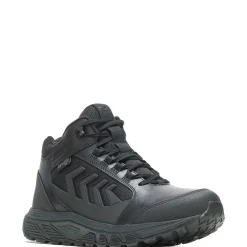 Tactical|Waterproof<Wolverine Rush Shield Mid DRYGuard Black
