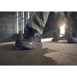 Tactical|Waterproof<Wolverine Rush Shield Mid DRYGuard Black