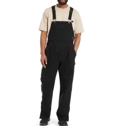 Pants|Pants & Shorts<Wolverine Sawmill Duck Bib Overall Black