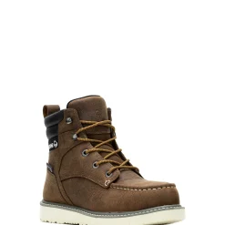 Safety Toe|Waterproof<Wolverine Trade Wedge 6" Moc-Toe Steel-Toe Work Boot Sudan Brown