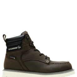 Waterproof|Soft Toe<Wolverine Trade Wedge 6" Moc-Toe Work Boot Dark Brown