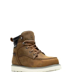 Waterproof|Soft Toe<Wolverine Trade Wedge 6" Moc-Toe Work Boot Sudan Brown