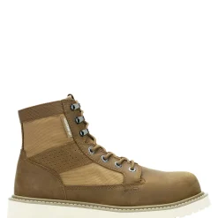 Safety Toe|Safety Toe<Wolverine Trade Wedge Unlined Canvas 6" Composite-Toe Work Boot Coyote