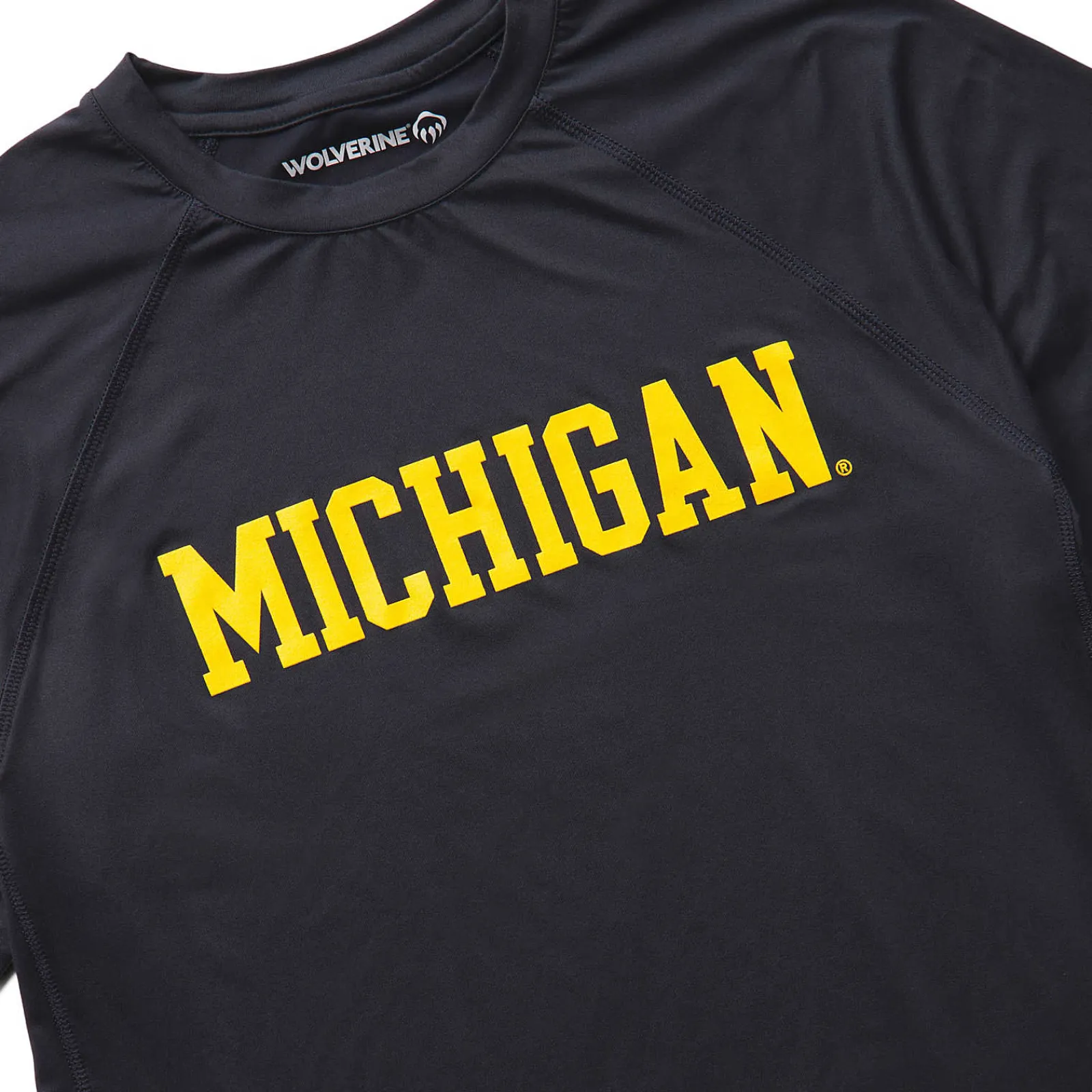 T-Shirts|Work Shirts<Wolverine X Valiant University Of Michigan Sun-Stop Eco Short Sleeve Tee Dark Navy